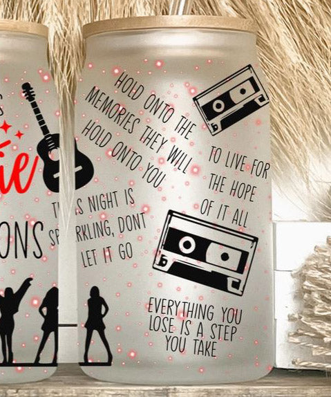 16oz Glass Tumbler - Swiftie Affirmations