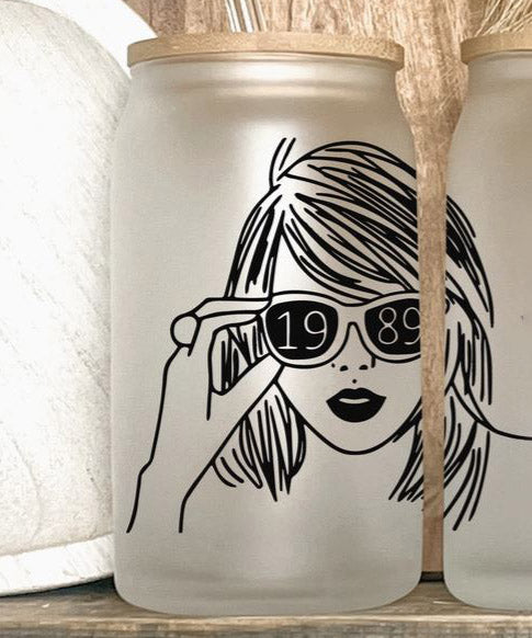 16oz Glass Tumbler - Swiftie