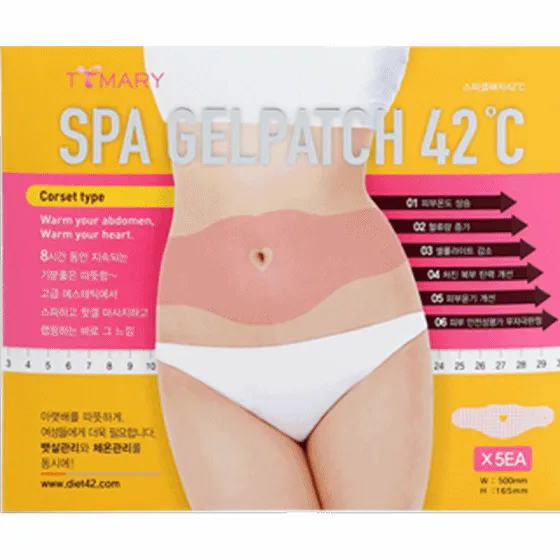 3 Sets TTMARY Spa Gel patches 42℃ Slimming Fat Burn Diet Belly 5 pieces