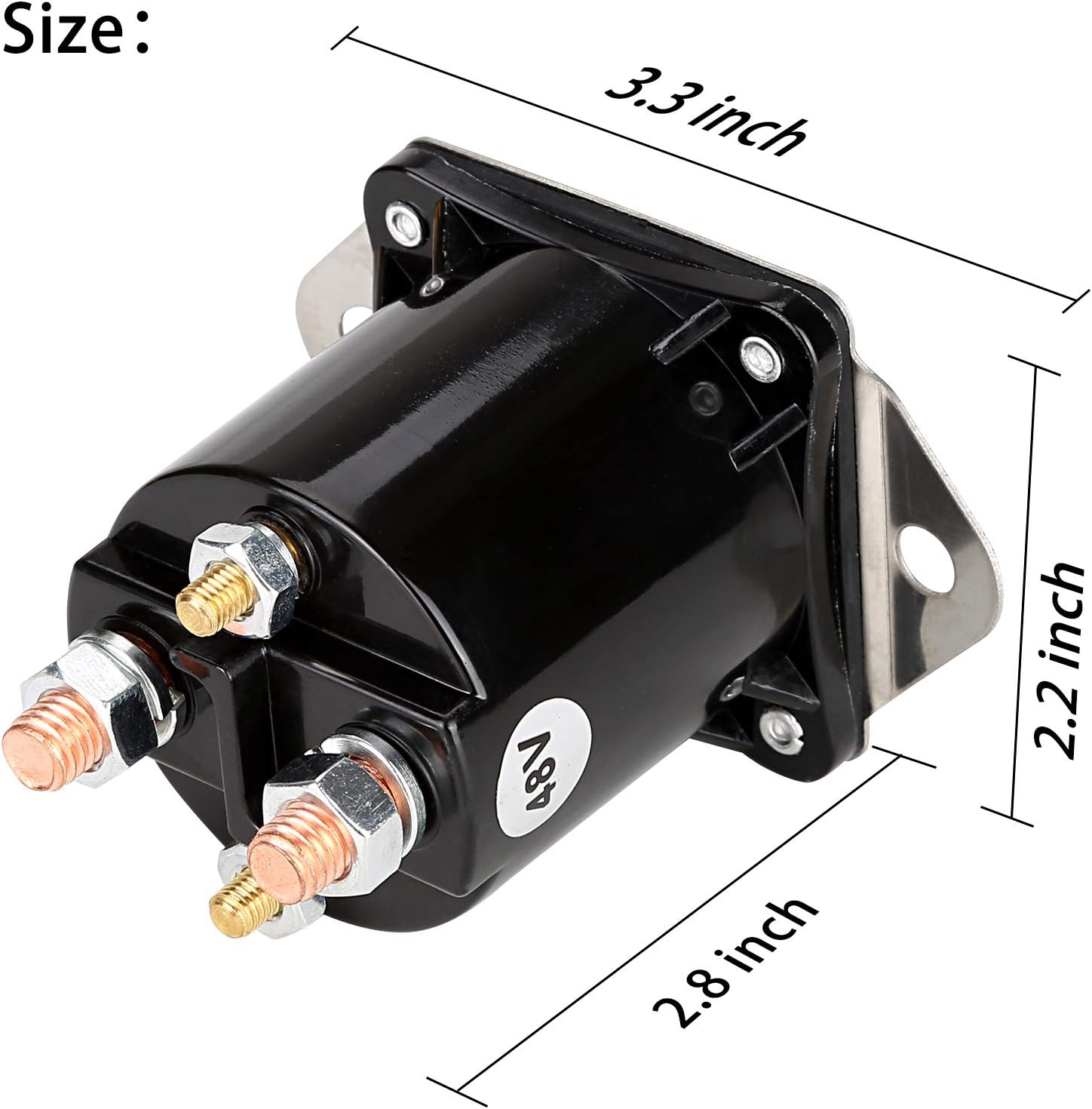 48V Golf Cart Electric Solenoid Replacement for Club Car DS (1995-1997) - 10L0L