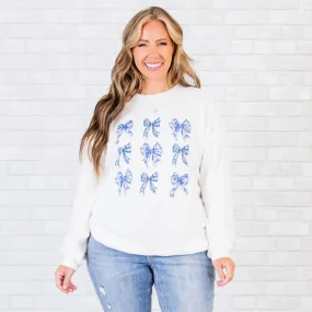 A Moment For The Bow Pullover, White