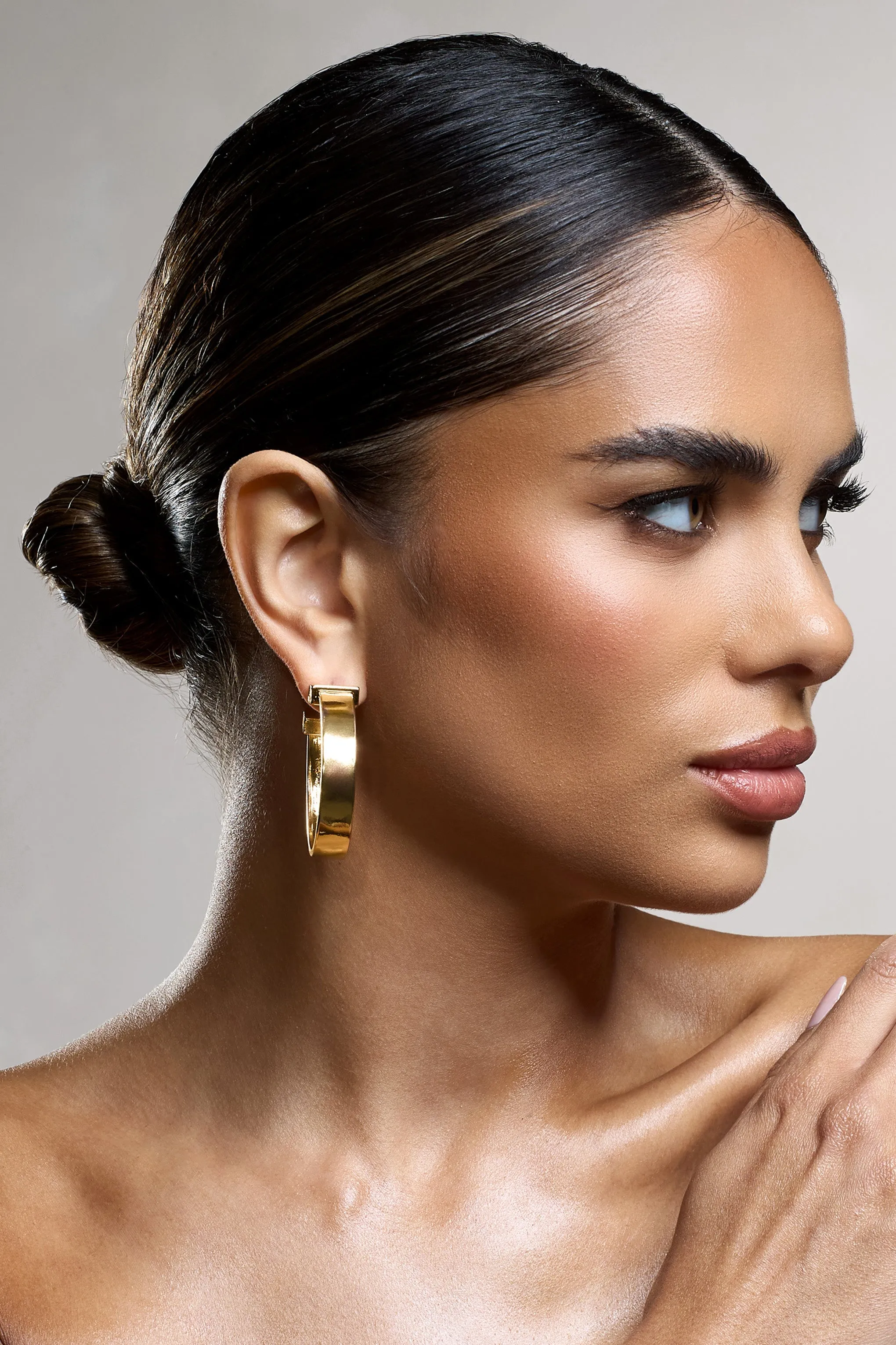 Amery | Gold Chunky Hoop Earrings