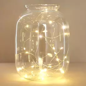 Battery Powered LED Gold Wire String Lights