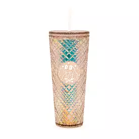 Bewaltz Tall Dazzling Jewel Holographic Tumbler - Gold