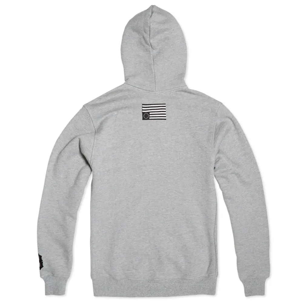 Black Scale Winter League HoodyHeather Grey