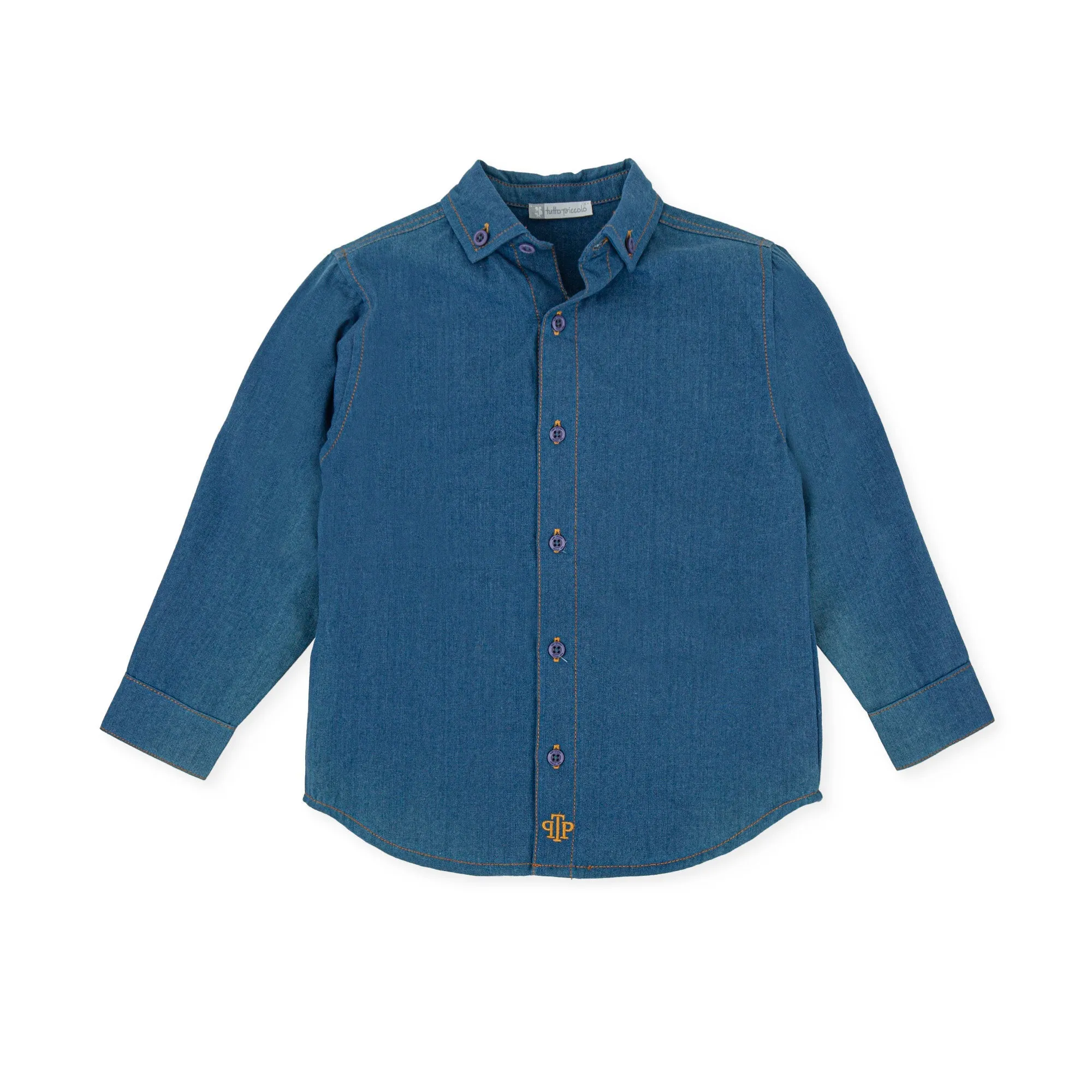 Boy Gouache Shirt-Indigo hi