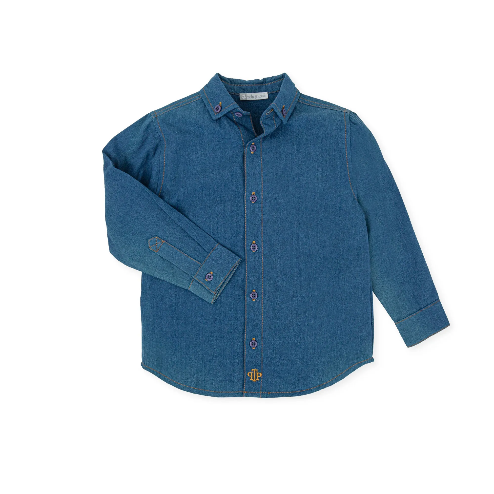 Boy Gouache Shirt-Indigo hi