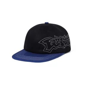 Butter Goods Yard 6 Panel Cap Black/Royal Blue