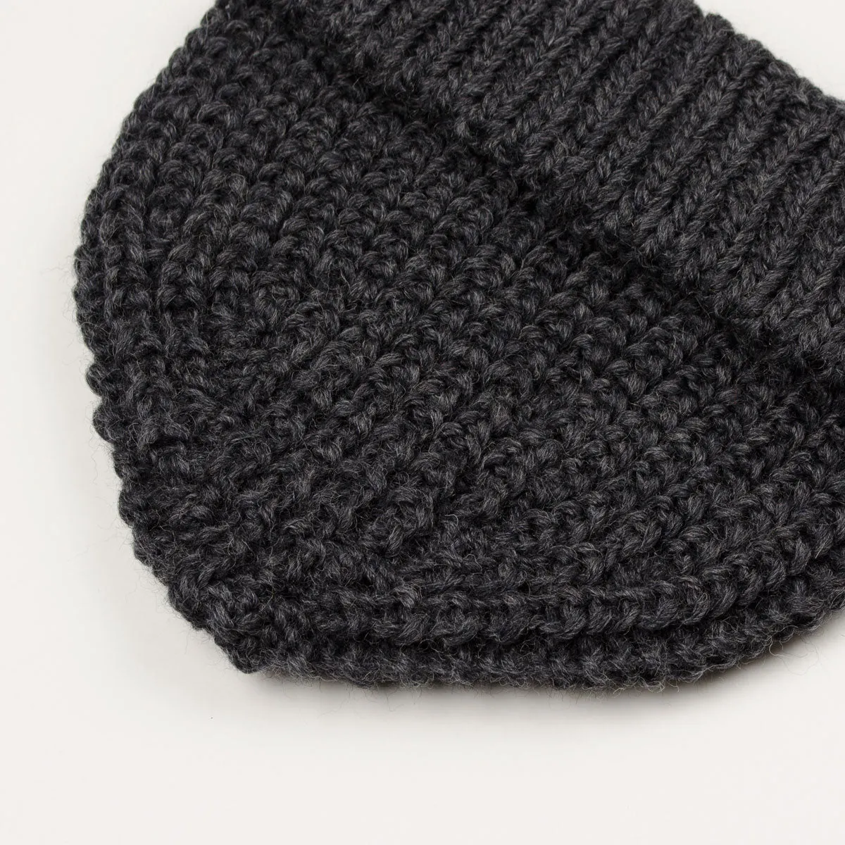 cableami - British Wool Short Beanie - Gray