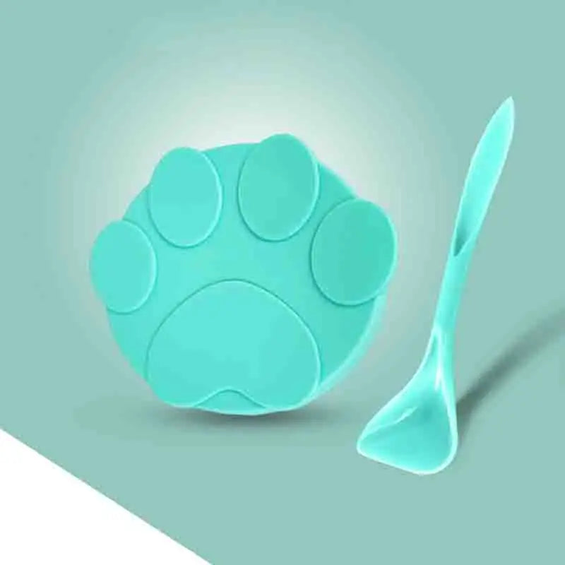 Cat Food Can Lid Spoon Silicone Can Covers Dog Cat Can Lids Food Preservation for Pets Wet Food Storage Lid Dog Accessories