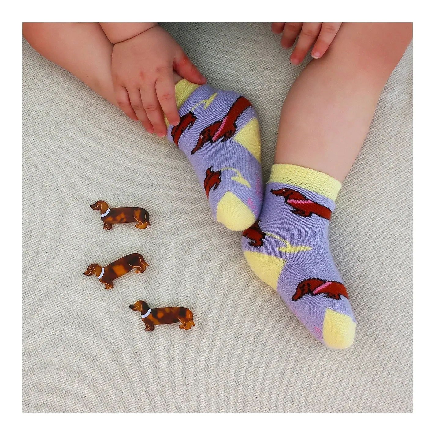 CUTE DACHSHUND BABY SOCKS