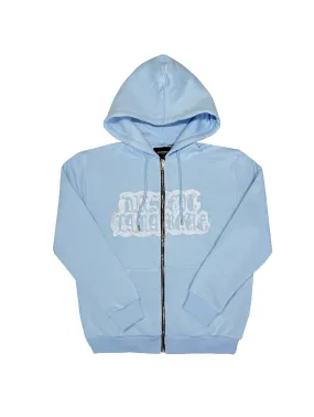 Dix-Sept La Marque Baby Blue Zip up