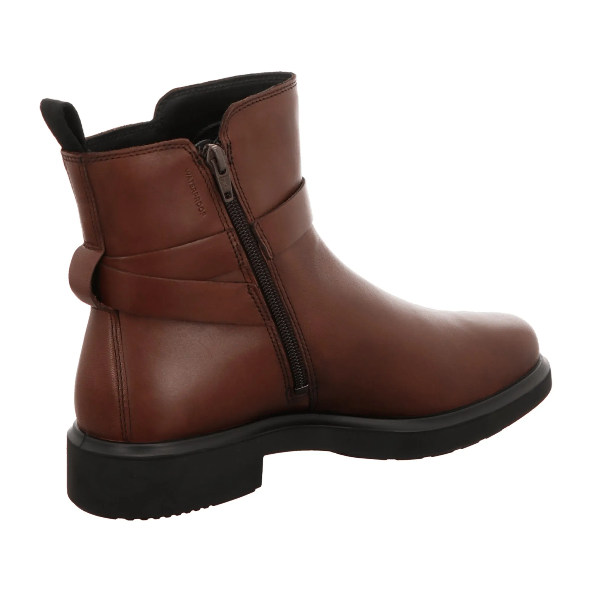 Ecco Metropole Amsterdam Women's Waterproof Ankle Boots - Durable Brown Leather, Style 222013