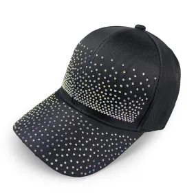 Eileen Crystal Hat in Black