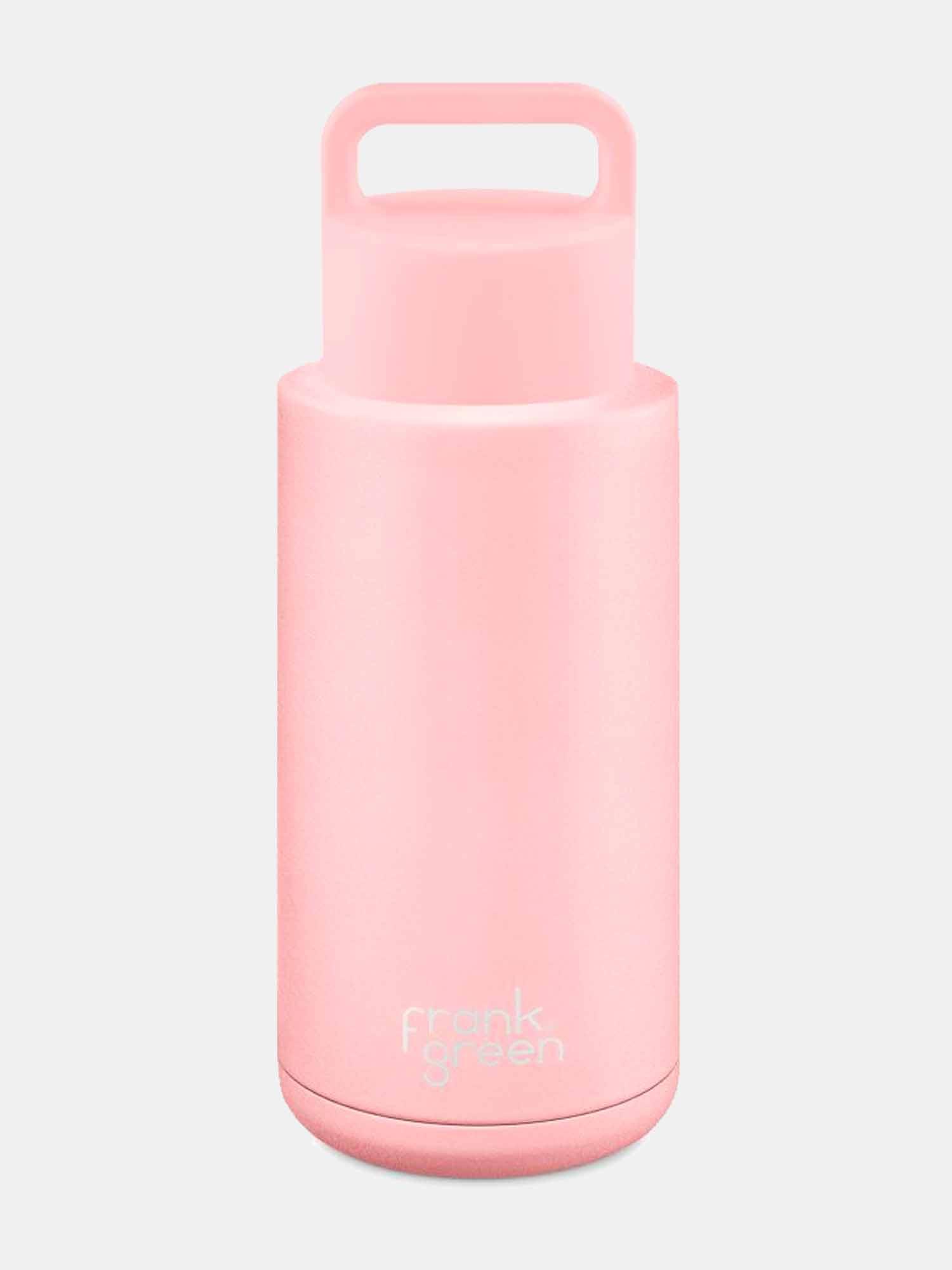 Frank Green Ceramic Reusable Bottle 34oz With Grip Lid - Blushed