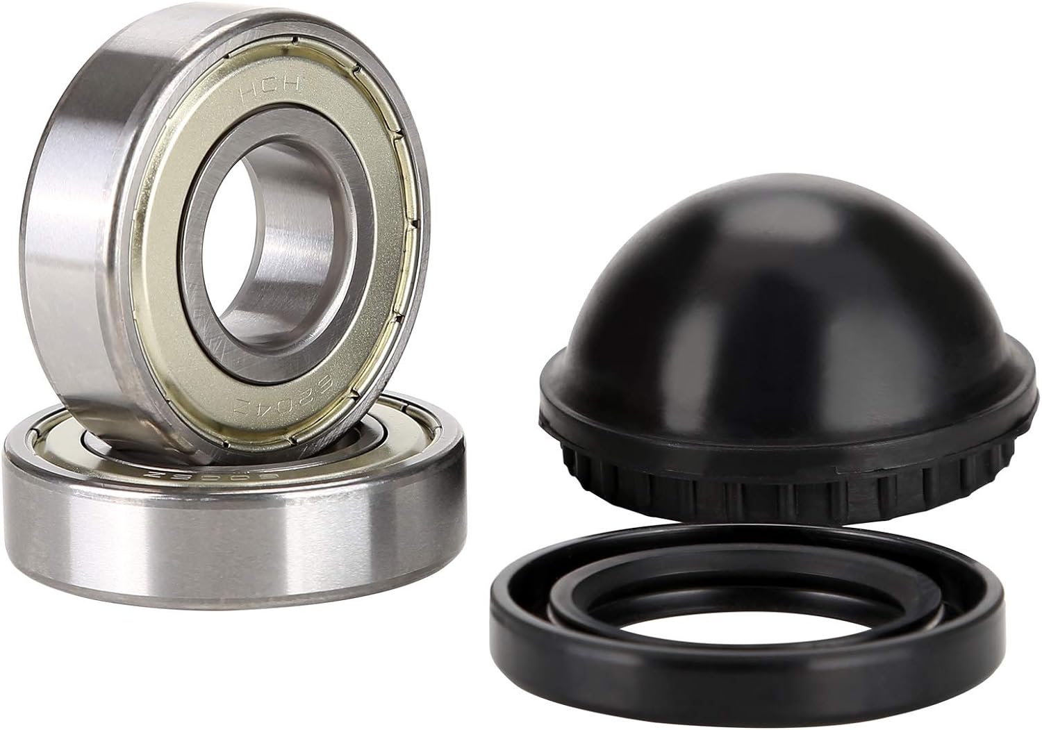 Front Wheel Bearing Kit with Rubber Front Hub Dust Cover for Yamaha G2-G22 and G29|10L0L