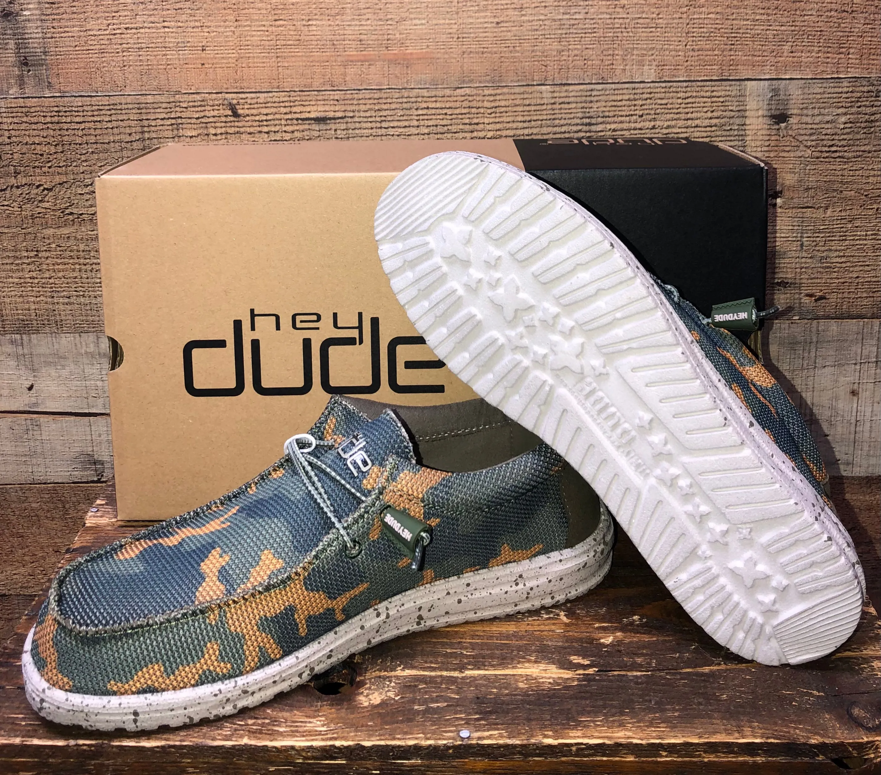 Hey Dude Wally Sox Jungle - Camo