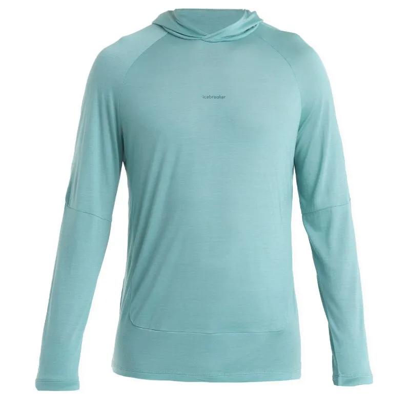 icebreaker Merino T-Shirt Men's 125 Cool-Lite Sphere Long Sleeve Hoodie Tee - Cloud Ray