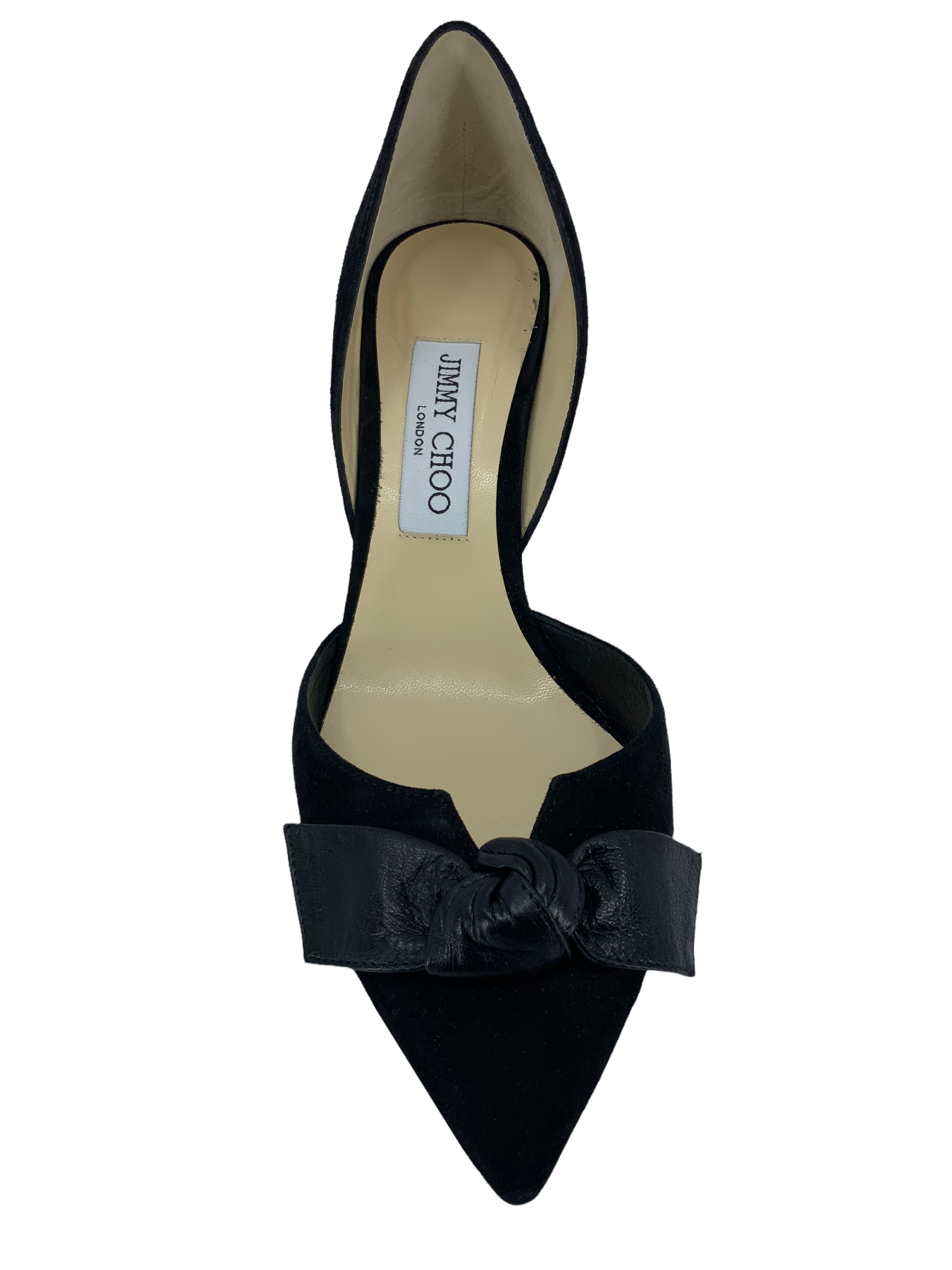 Jimmy Choo Twinkle Suede Bow d'Orsay Pump Size 8.5