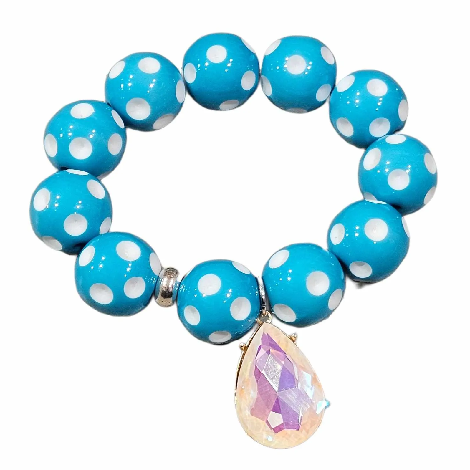 KIG Blue White Opal Chunky Bracelet