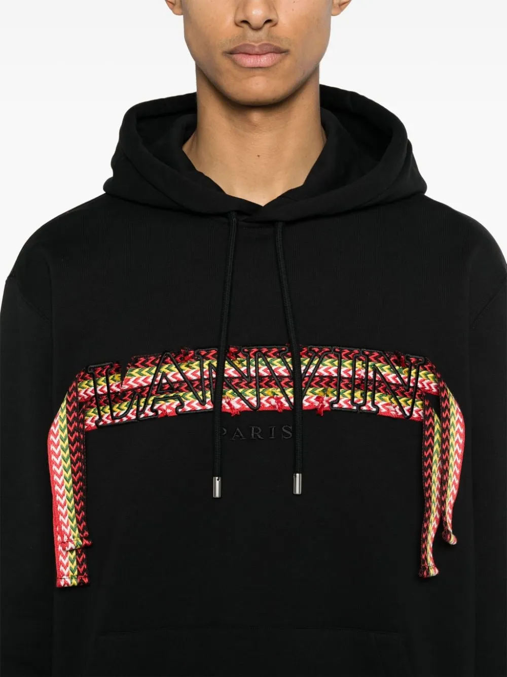 Lanvin - Sweat à capuche black Curb