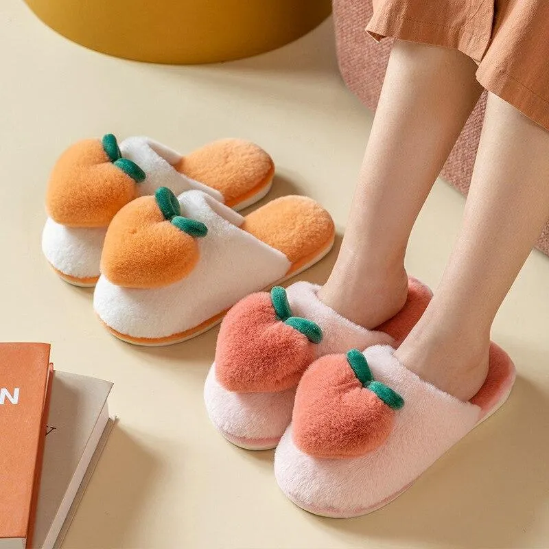 Leisure Style Winter Women's Cotton Wool Cute Household Home Slippers