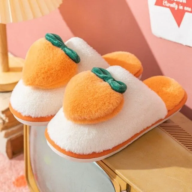 Leisure Style Winter Women's Cotton Wool Cute Household Home Slippers