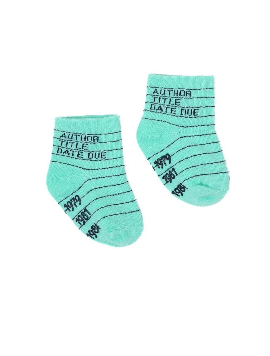 Library Card Baby/Toddler Sock 4-pack