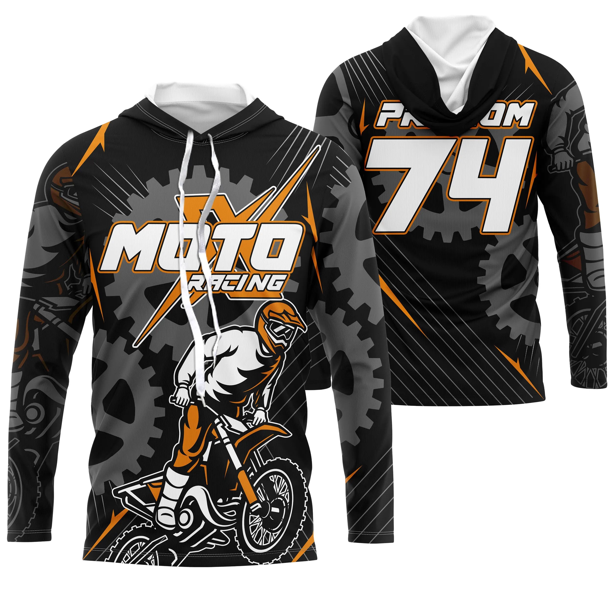 Maillot Cross Personnalisé Protection UV, Cadeau Original Pilote MX, Kit Chane De Transmission - CT22122202