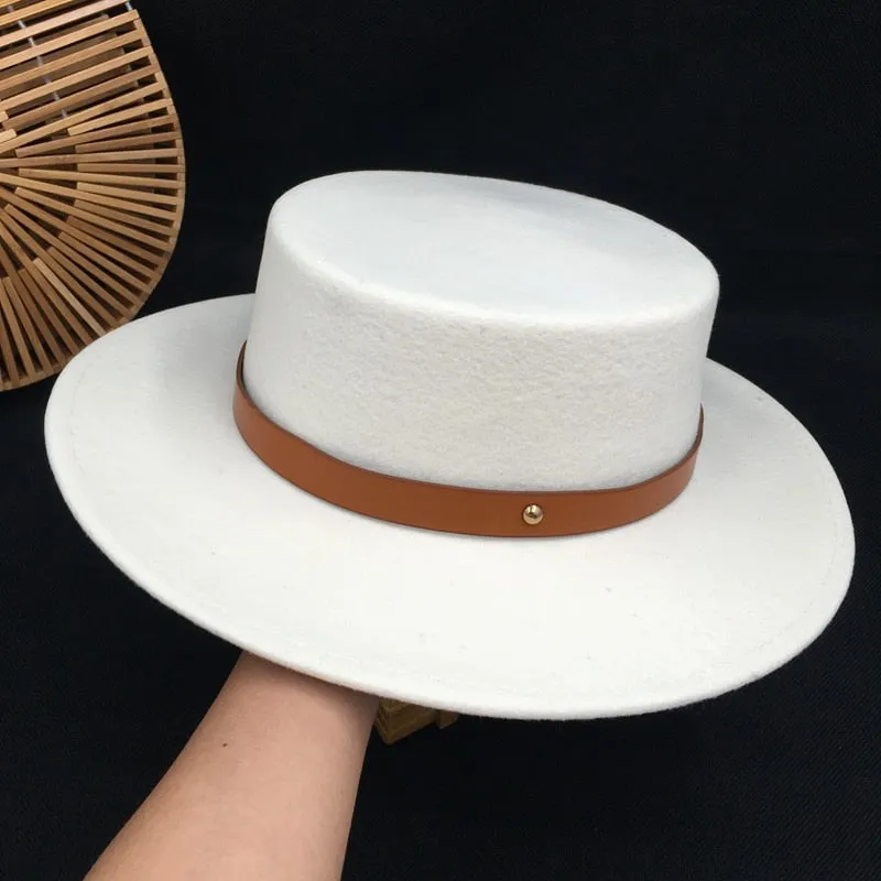 Men and Women Wool Casual England Wild Flat Party Fedoras Hats