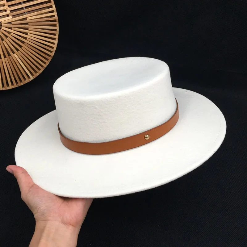 Men and Women Wool Casual England Wild Flat Party Fedoras Hats