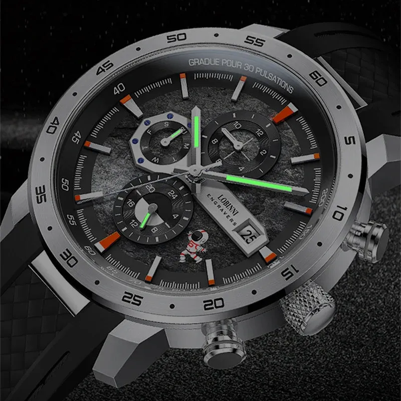 Men's Luminous Sapphire Crystal Waterproof Sports Mechanical Watch