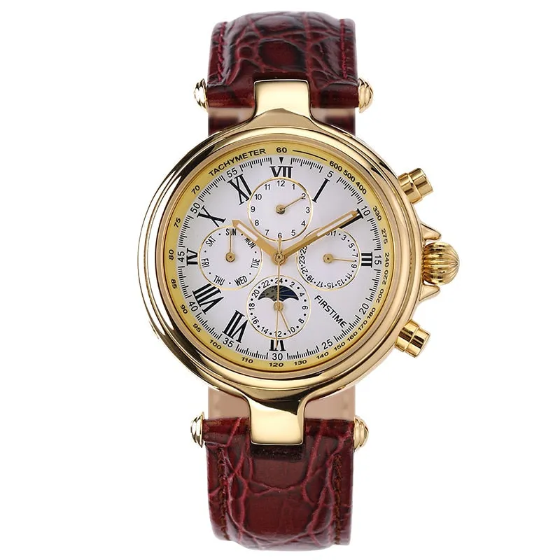 Men's Stainless Steel Seagull ST1652 Movement Mechanical Wristwatch