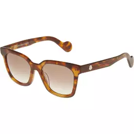 MONCLER Logo Tortoiseshell Square Sunglasses