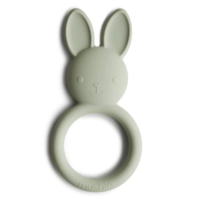 Mushie Teether Bunny Sage