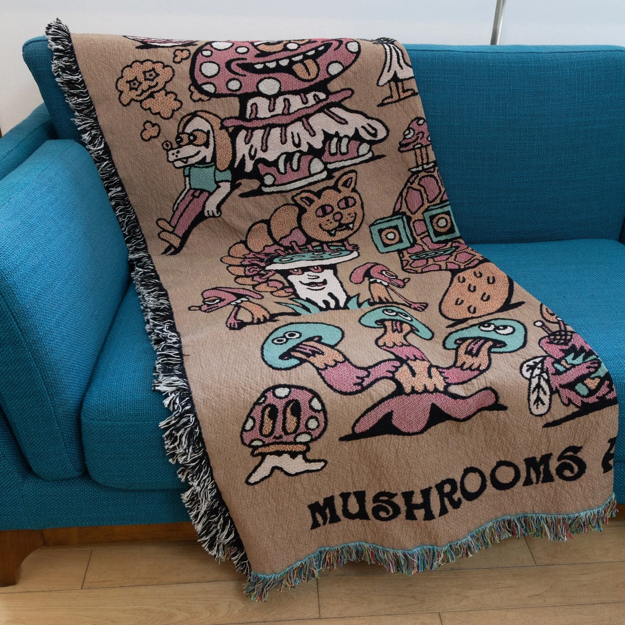 Mushroom Friends Blanket