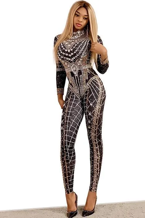 Nefertiti Diamante Bodysuit(Ready To Ship)