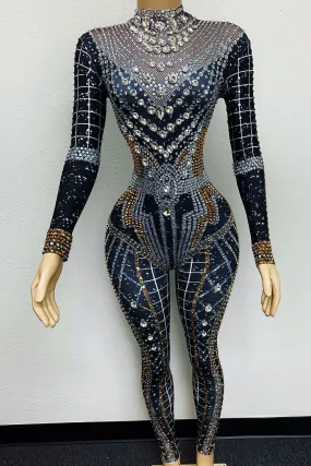 Nefertiti Diamante Bodysuit(Ready To Ship)