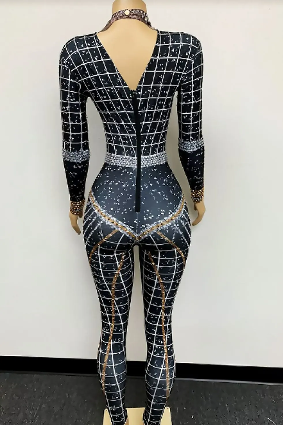 Nefertiti Diamante Bodysuit(Ready To Ship)