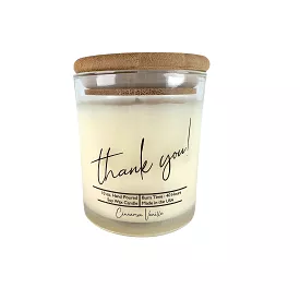 New Thank You ! Candle with Lid - Soy Wax Candles Great Gift