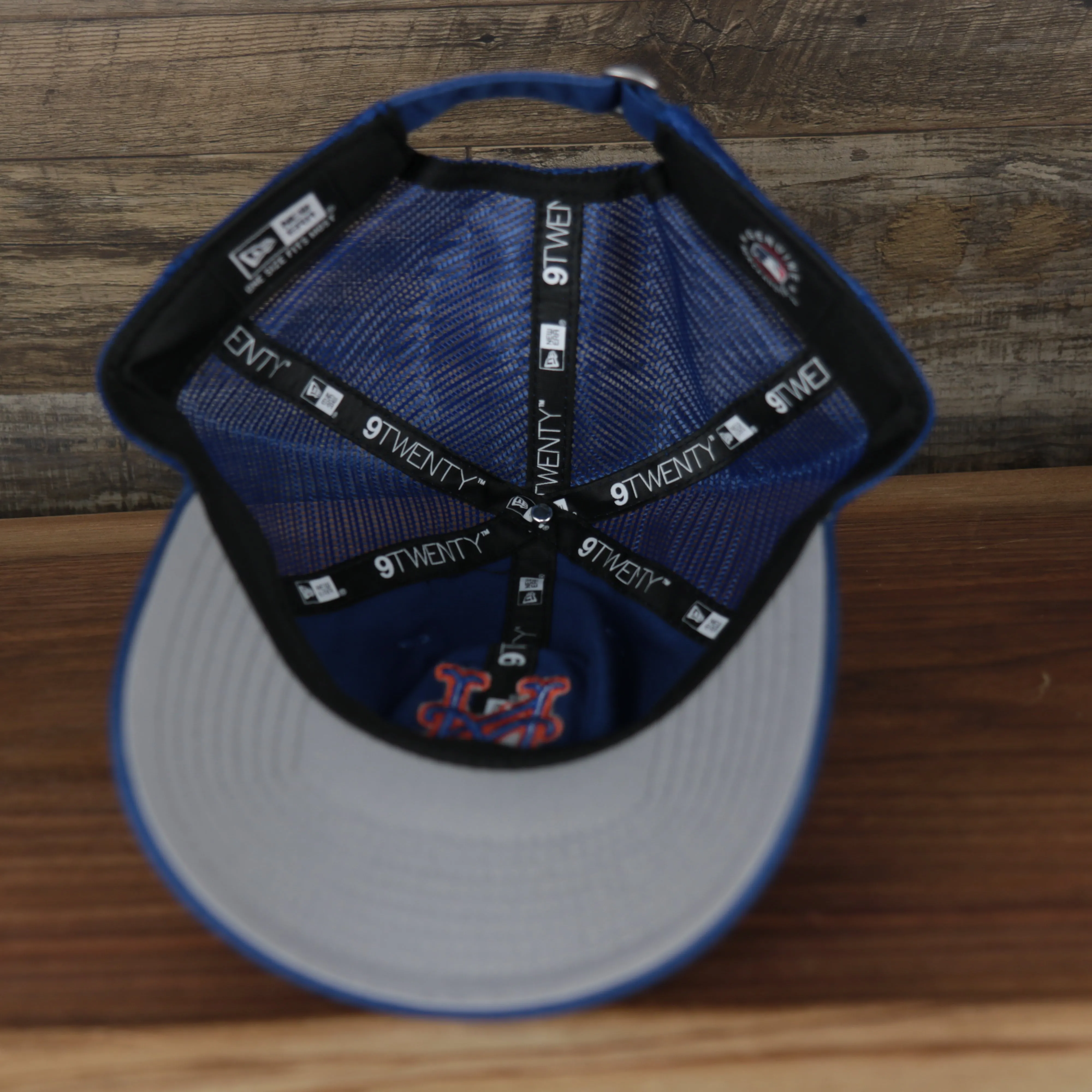 New York Mets 2022 MLB Batting Practice On-Field Spring Training 9Twenty Trucker Dad Hat