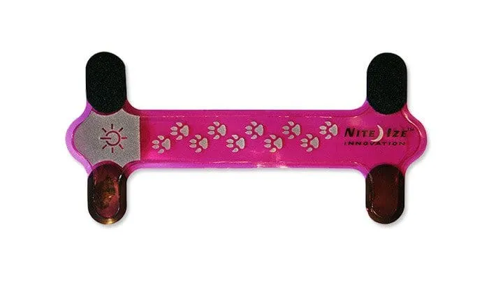 Nite Dawg LED Collar Cover - Pink: Red LED