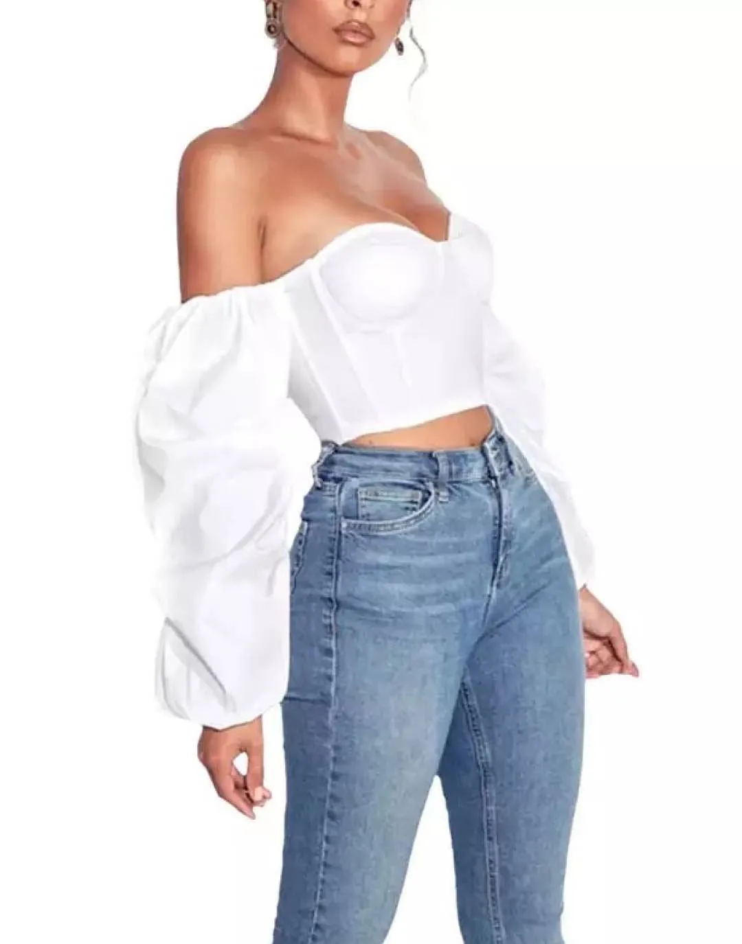 Off Shoulder Puff Sleeve Top