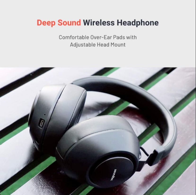 Porodo Soundtec Deep Sound Wireless Headphone PD-X1008WLH