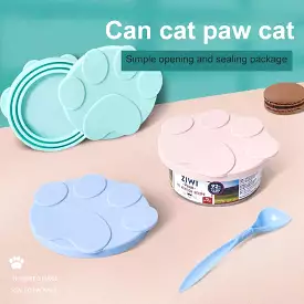 Portable Silicone Dog Cat Canned Lid dog 2-in-1Food Sealer Spoon Pet Food Cover Storage Fresh-keeping Lids Bowl Dog Accessories