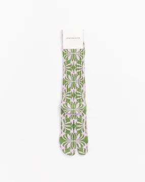 Printed Tabi Socks in Lilac