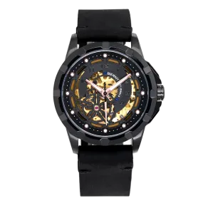 Skeleton Men Automatic Self Winding Mechanical Watch for Men Luxury Steampunk Luminous Waterproof