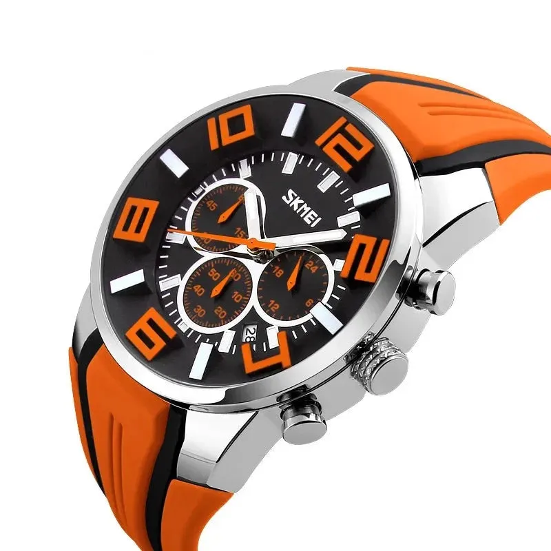 Sports Watches Luxury Brand Waterproof Chronograph