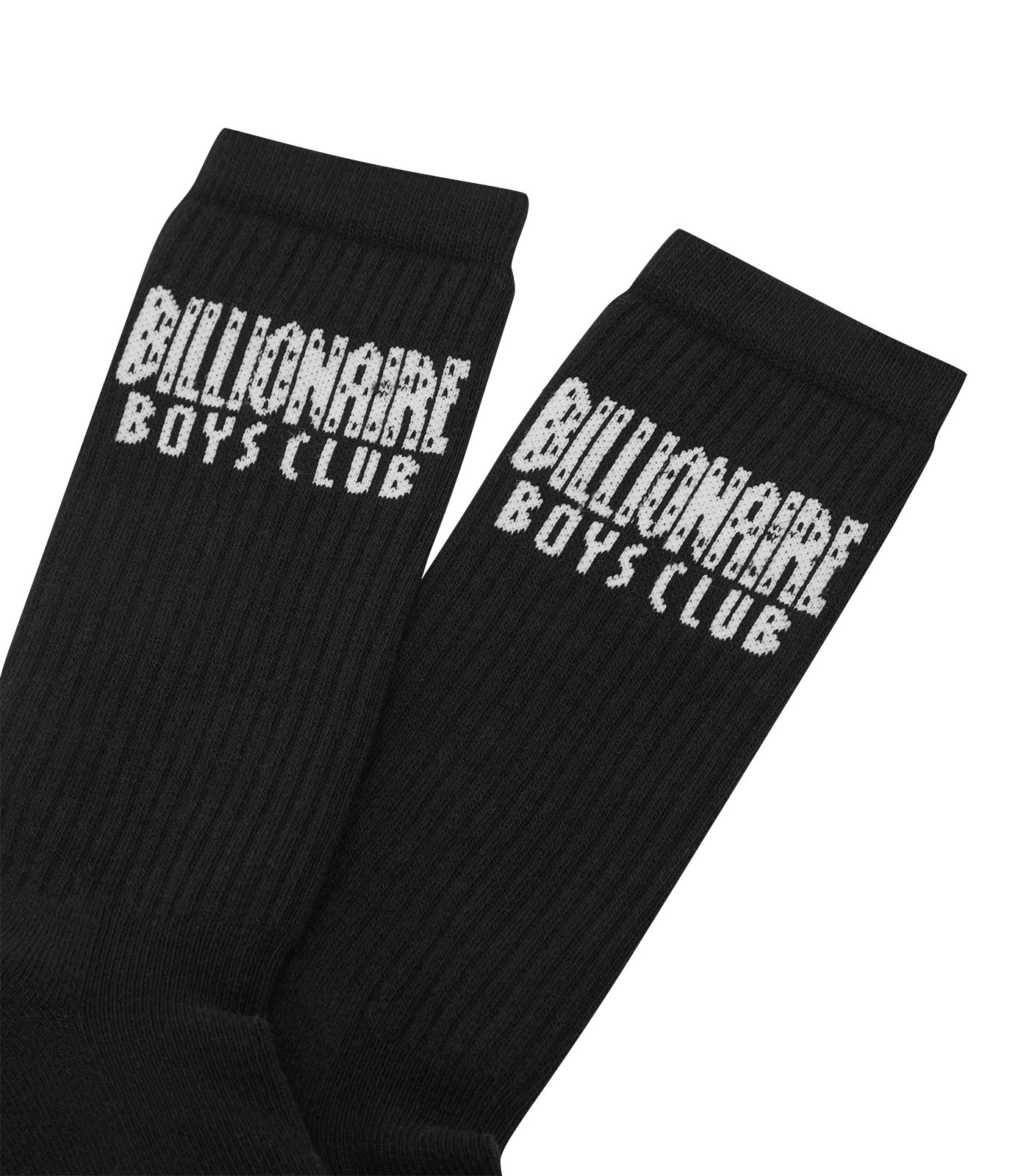 STRAIGHT LOGO SOCKS - BLACK