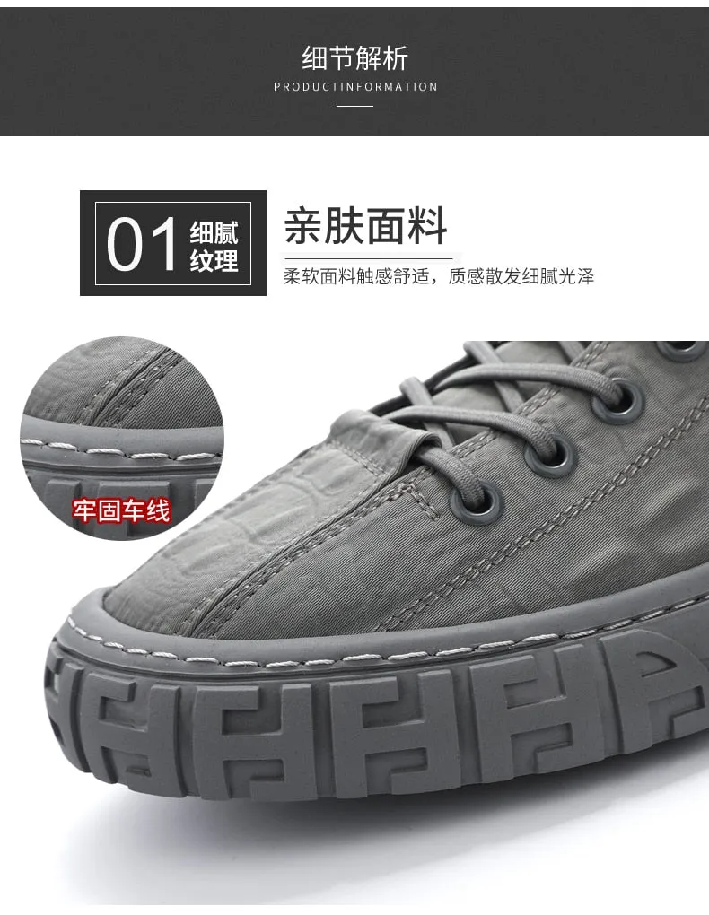 Summer Outdoor Fashion Green White Breathable Casual Shoes for Men